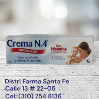 CREMA No 4 MEDICADA X 60GR (GRANDE) (TQ)
