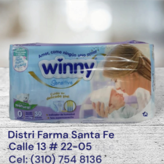 PAÑAL WINNY ETAPA 0X30 UNIDADES (IVA) (TQ)