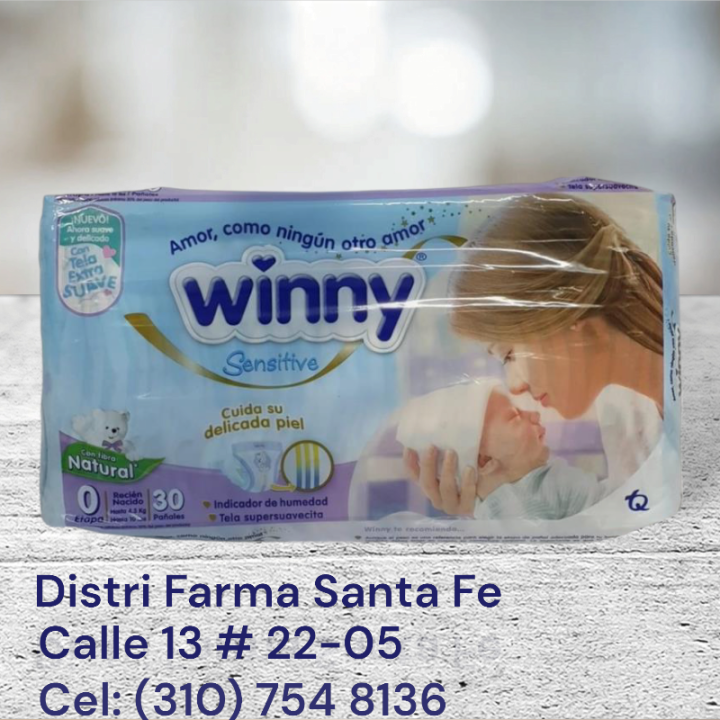 PAÑAL WINNY ETAPA 0X30 UNIDADES (IVA) (TQ)