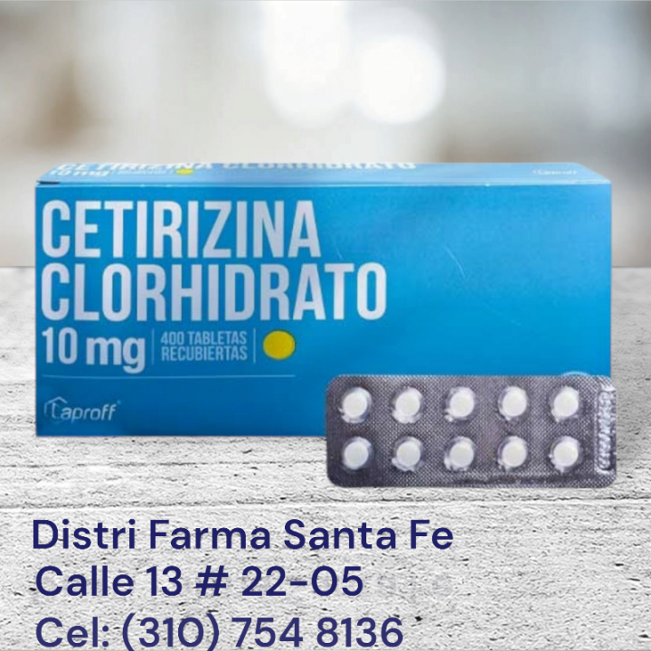 CETIRIZINA LAPROFF 10MG X 400 TABLETAS (GRANDE)