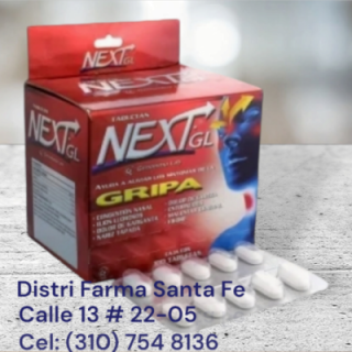 NEXT GL GRIPA X 48 CAPSULAS