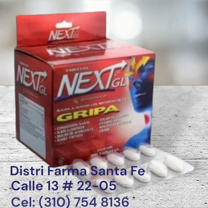 NEXT GL GRIPA X 48 CAPSULAS