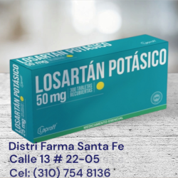LOSARTAN POTASICO 50MG X 300 TABLETAS (GRANDE)