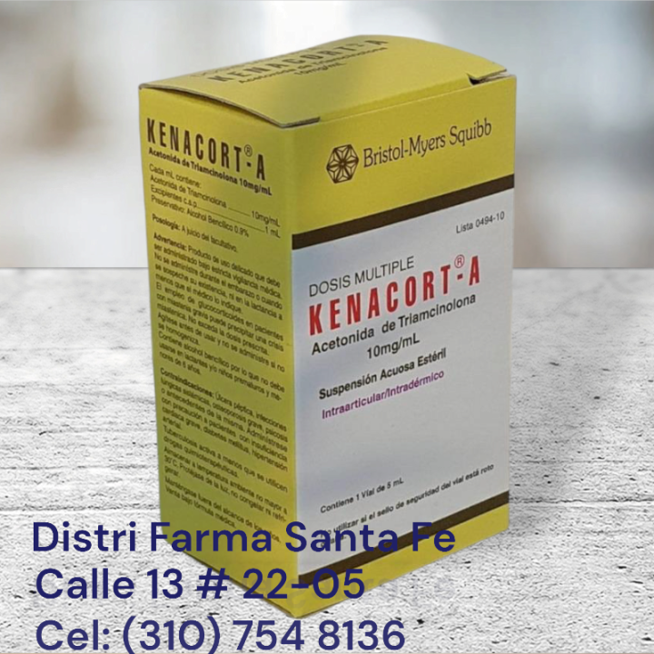 KENACORT-A ACETONIDA DE TRIAMCINOLONA 10MG/ML