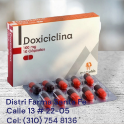 DOXICICLINA MEMPHIS 100MG X 10 CAPSULAS