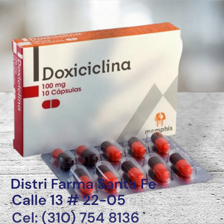 DOXICICLINA MEMPHIS 100MG X 10 CAPSULAS