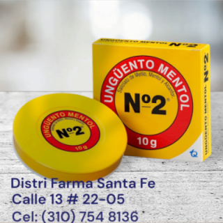 UNGUENTO MENTOL No 2 TUBO X 12GR