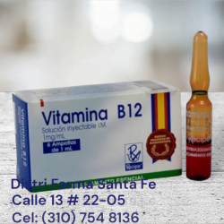 VITAMINA  B12 ECAR X 5 AMPOLLAS X 1ML