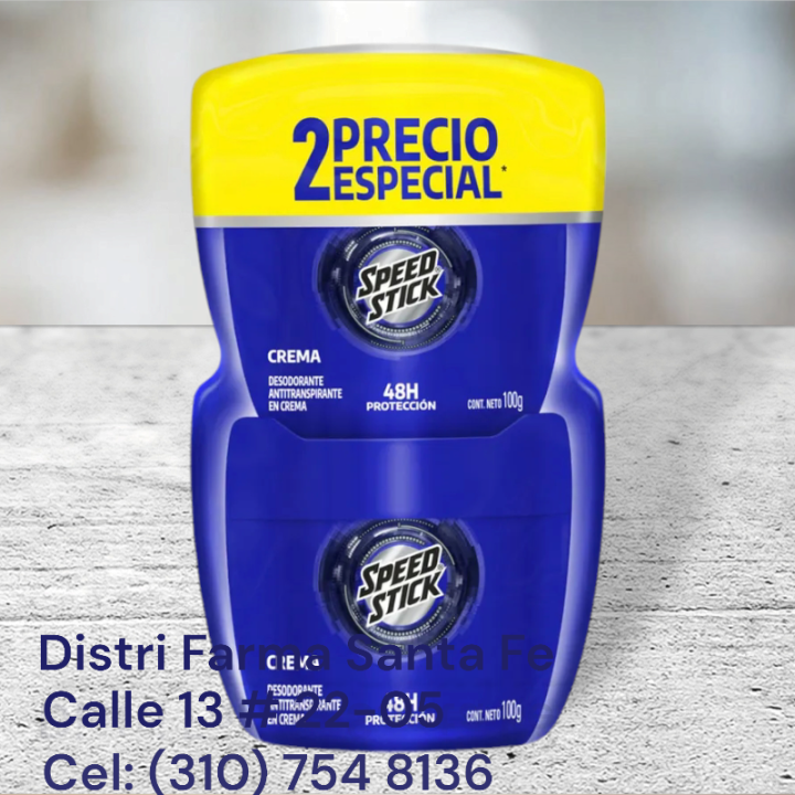 DESODORANTE SPEED STICK POTE X 100G 2X1 (IVA)