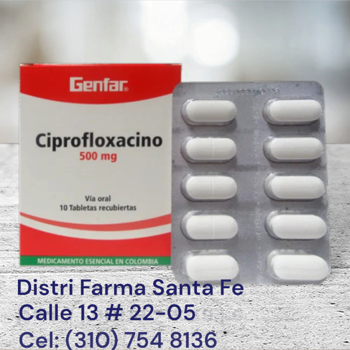CIPROFLOXACINO GF 500MG X 10 TABLETAS
