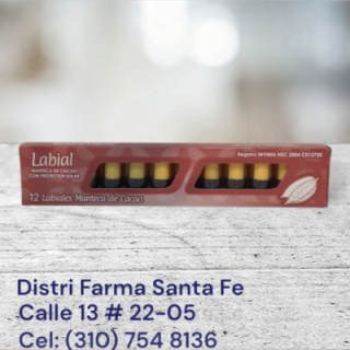 MANTECA CACAO LABIAL X 12 UNIDADES (IVA)