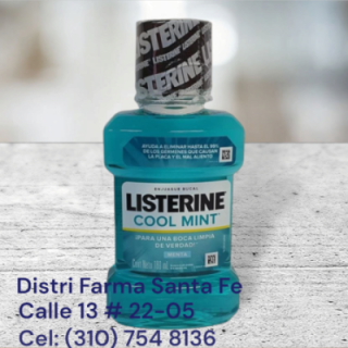 LISTERINE BUCAL COOL  X 180ML (PEQUEÑO) (IVA)