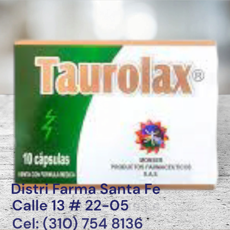 TAUROLAX 10 CAPSULAS (LAXANTE NATURAL)