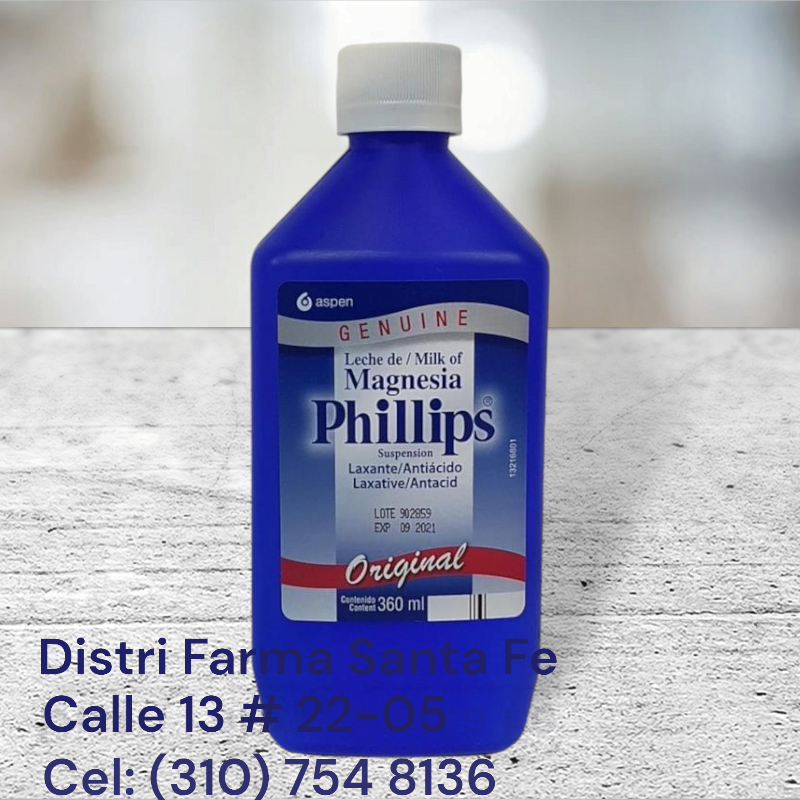 LECHE DE MAGNESIA PHILLIPS FRASCO X 360ML
