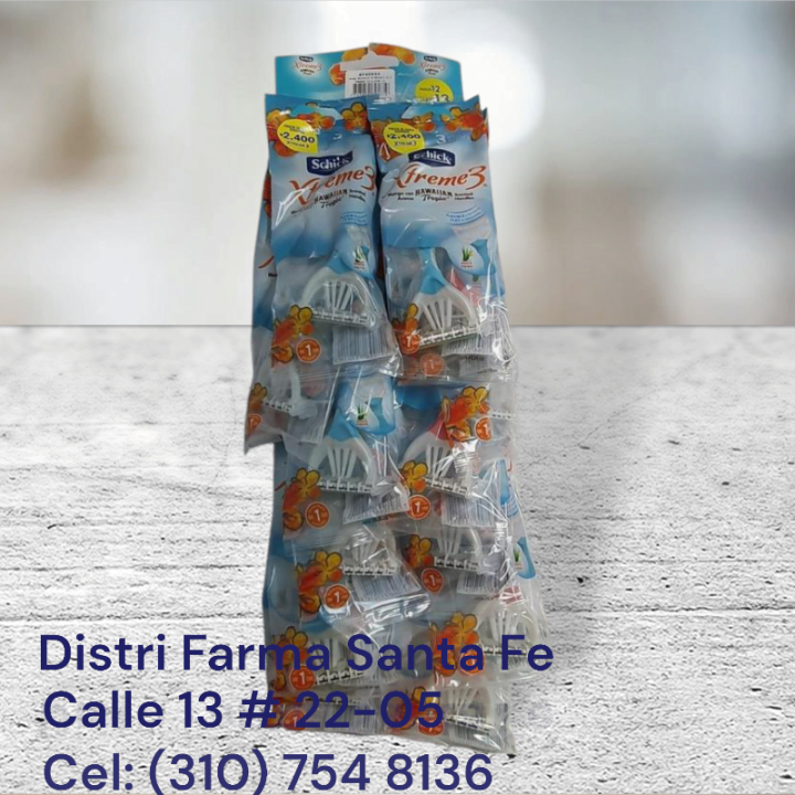 MAQUINA SCHICK XTREME 3 X 12 UNIDADES (IVA)