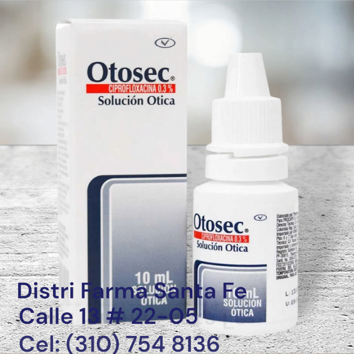 OTOSEC HC 10ML GOTAS OTICAS (CIPROFLOX - HIDROCOR)