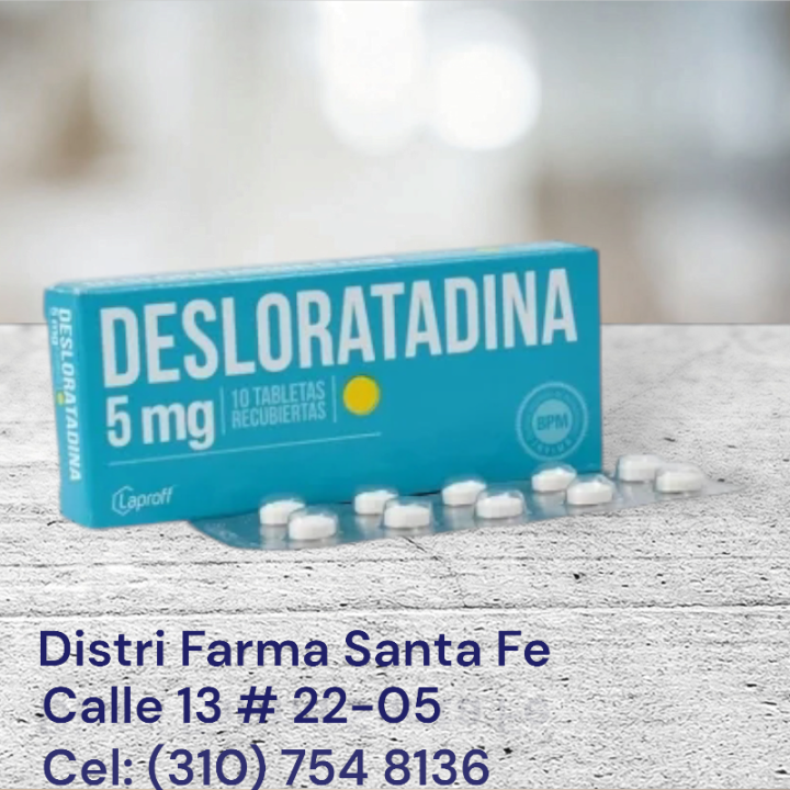 DESLORATADINA LAPROFF 5MG X 10 TABLETAS