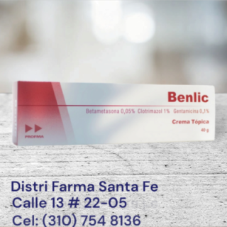 BENLIC CREMA TUBO  X 40GR (GRANDE)