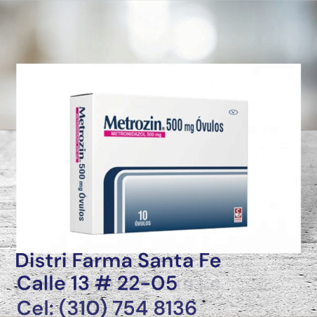 METROZIN 500MG X 10 OVULOS (METRONIDAZOL)