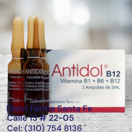 ANTIDOL B12 X 3 AMPOLLAS DE 2ML