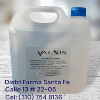 GEL ANTIBACTERIAL VALNIS GALON 4 LITROS (IVA)