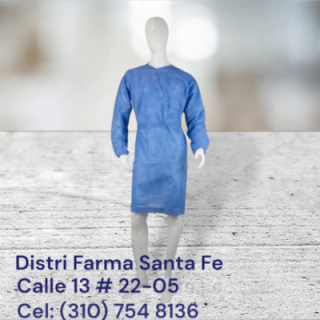 BATA PACIENTE X  10 UNDIDADES (MANGA LARGA) (IVA)