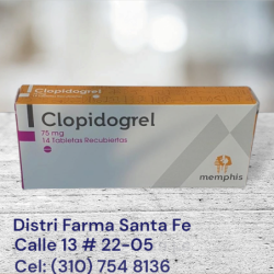 CLOPIDOGREL MEMPHIS 75MG X 14 TABLETAS