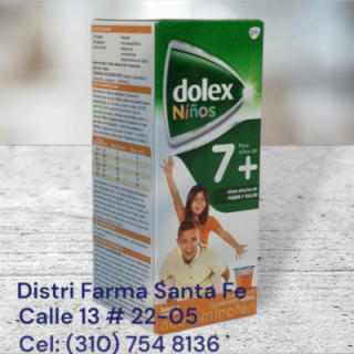 DOLEX NIÑOS JARABE +7 FRASCO X 120ML
