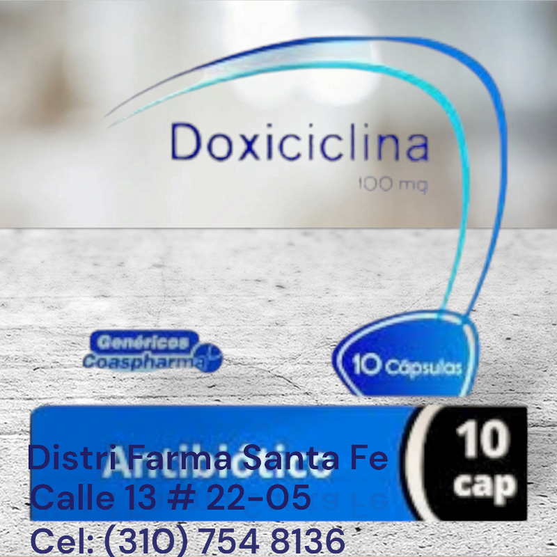DOXICICLINA COASPHARMA 100MG X 10 CAPSULAS