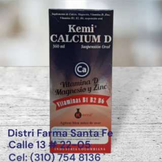KEMI CALCIUM D  X 360ML VITA D MAGNESIO Y ZINC
