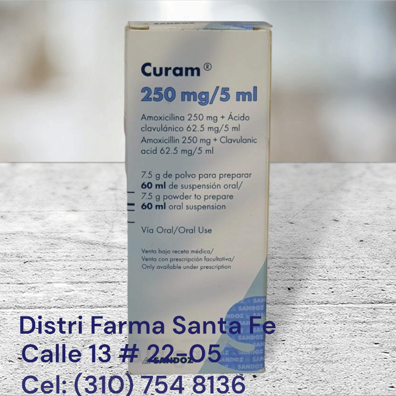 CURAM SUSPENSION 250MG FRASCO X 60ML