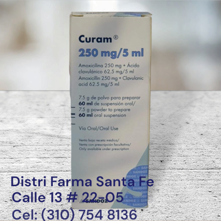 CURAM SUSPENSION 250MG FRASCO X 60ML