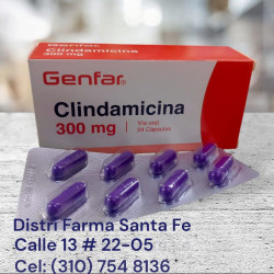 CLINDAMICINA GENFAR 300MG  X 24 CAPSULAS