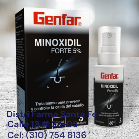 MINOXIDIL FORTE 5% DE GENFAR X 60ML