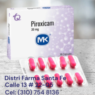 PIROXICAM MK 20MG X 10 CAPSULAS