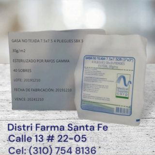 GASA X 40 SOBRES 3X3 X 3 UNIDADES (120 UNIDADES)