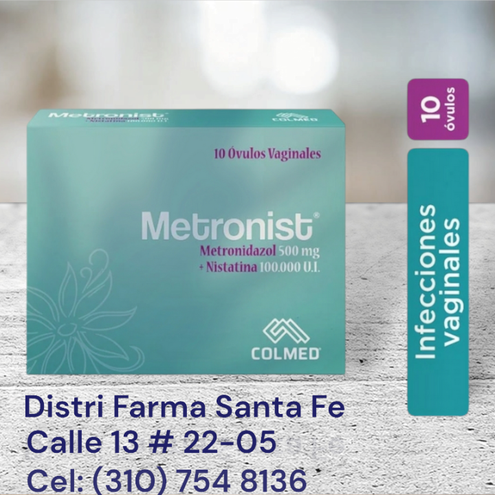 (T) METRONIST X 10 OVULOS (METRONIDAZOL+NISTATINA)