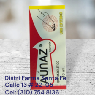 AUNAZ SOLUCION 10ML QUERATOLITICO