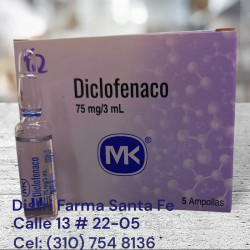 DICLOFENACO MK 75MG X 5 AMPOLLAS