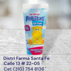 GEL DENTAL PEQUITAS SIN FLUOR X 100GR (IVA)
