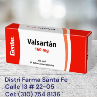 VALSARTAN GENFAR  160MG X 14 TABLETAS