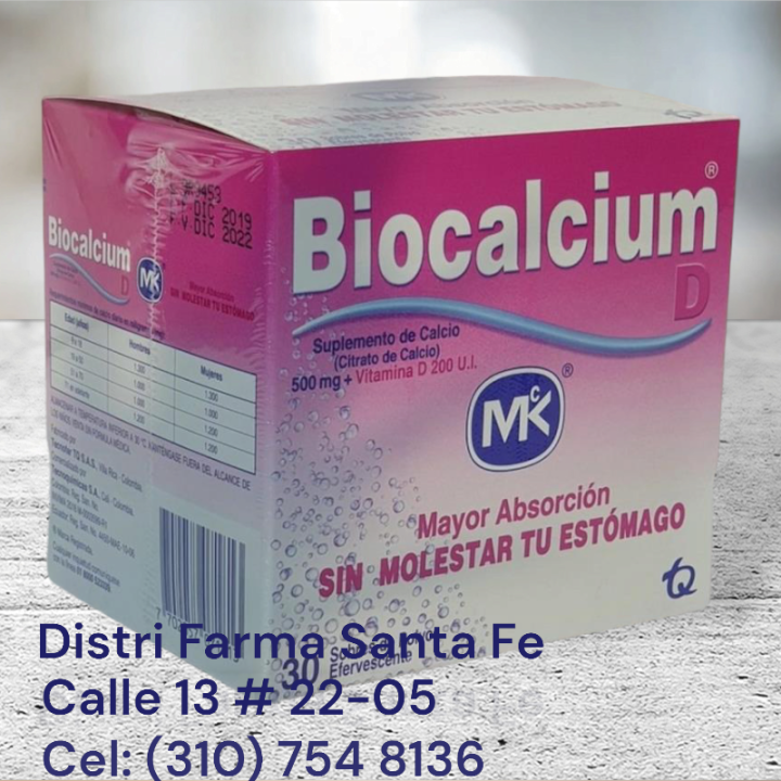 BIOCALCIUM MK EFERVESCENTE X 30 SOBRES (TQ)