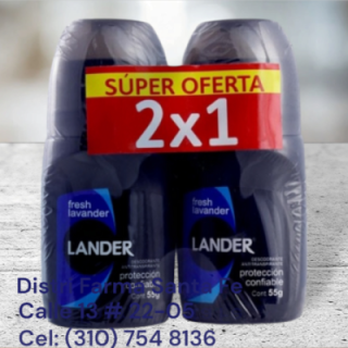 DESODORANTE ROLLON LANDER X 55G 2X1 (IVA)