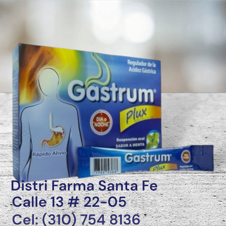 GASTRUM PLUX X 10 SACHETS (ACIDEZ GASTRICA)