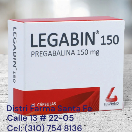LEGABIN 150MG X 30 CAPSULAS (PREGABALINA)