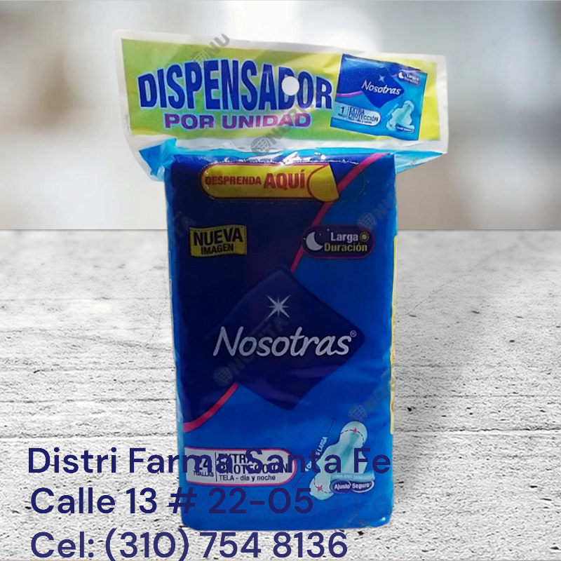 TOALLAS NOSOTRAS EXTRA PROTECCION  X 24 UNIDADES
