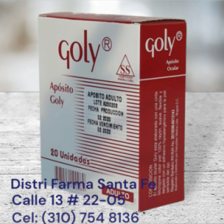 APOSITO OCULAR ADULTO GOLY CAJA  X 20 UNIDADES