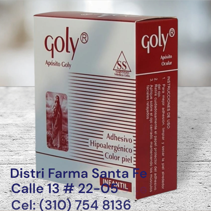 APOSITO OCULAR PEDIATRICO GOLY CAJA  X 20 UNIDADES