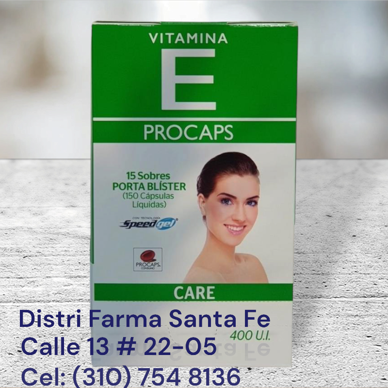 VITAMINA E PROCAPS 400 U.I X 150 CAPSULAS