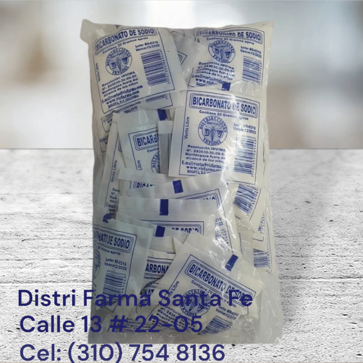 BICARBONATO  X 50 UNIDADES X 10G